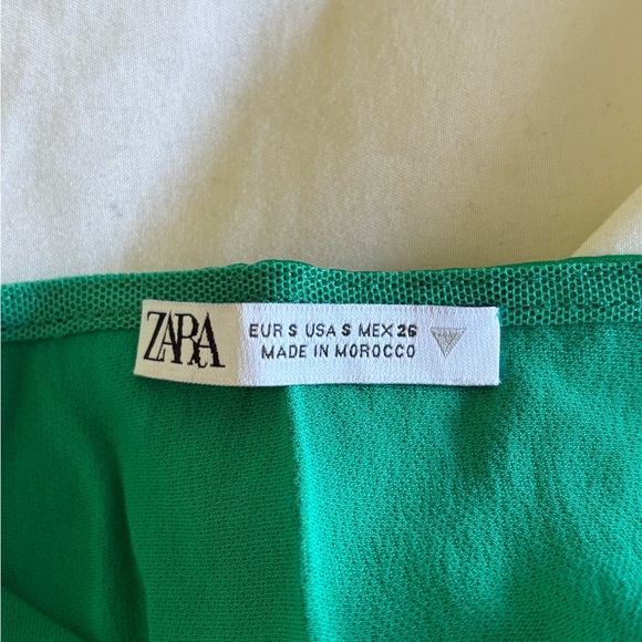 Zara green crop top - Picture 3 of 3